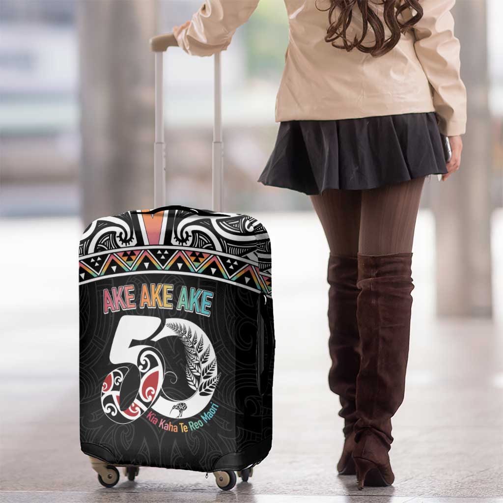 50 Years Kia Kaha Te Reo Maori Luggage Cover Ake Ake Ake! LT7 - Polynesian Pride