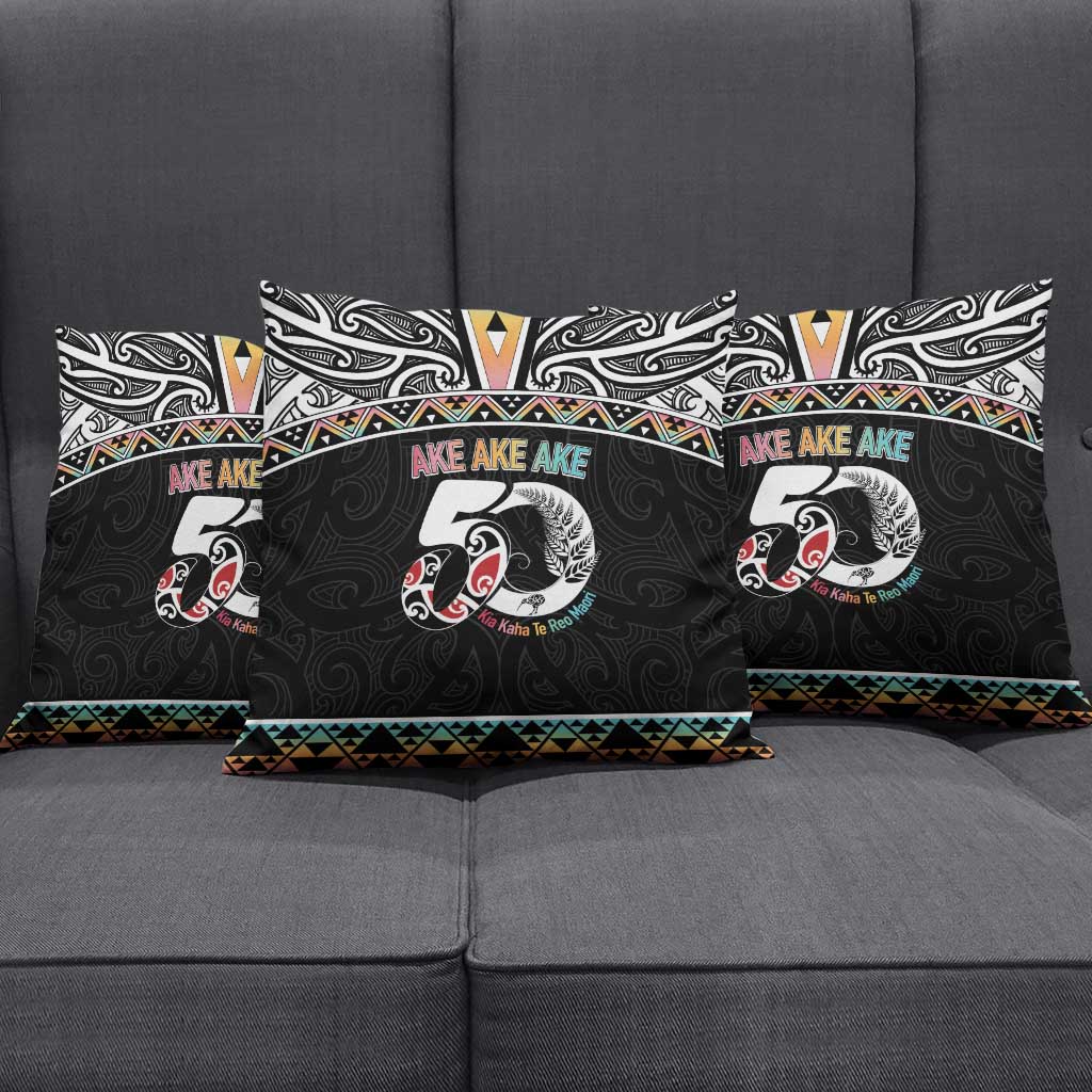 50 Years Kia Kaha Te Reo Maori Pillow Cover Ake Ake Ake! LT7 - Polynesian Pride