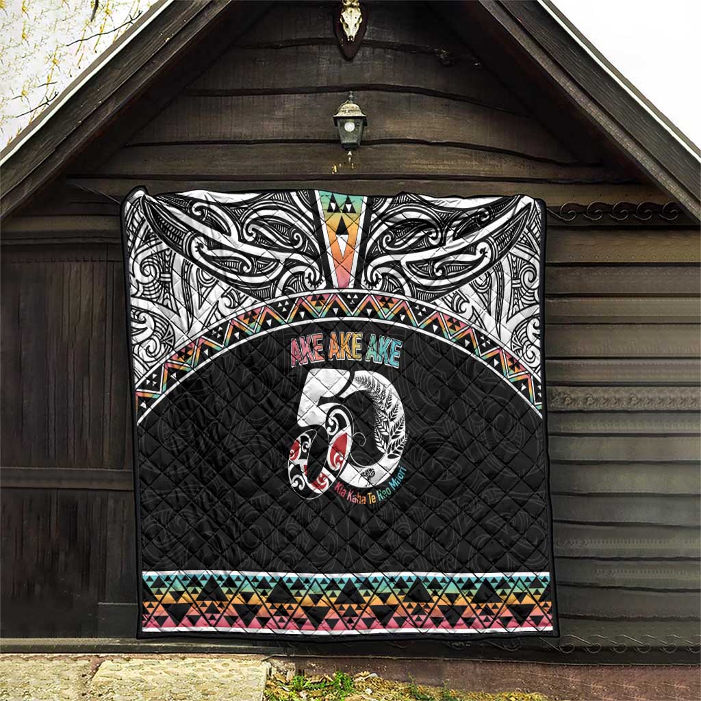 50 Years Kia Kaha Te Reo Maori Quilt Ake Ake Ake! - Polynesian Pride