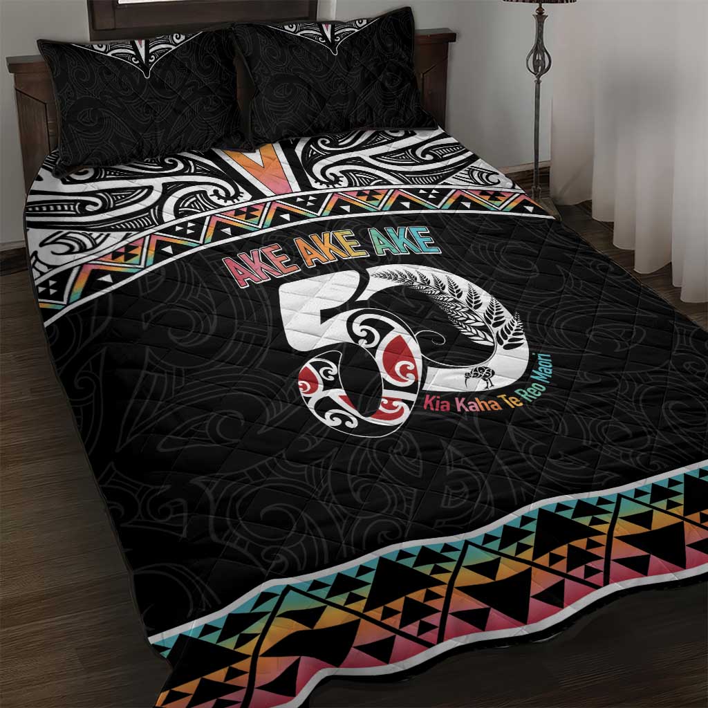 50 Years Kia Kaha Te Reo Maori Quilt Bed Set Ake Ake Ake! - Polynesian Pride