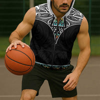 50 Years Kia Kaha Te Reo Maori Sleeveless Zip Hoodie Ake Ake Ake! LT7