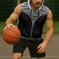 50 Years Kia Kaha Te Reo Maori Sleeveless Zip Hoodie Ake Ake Ake! - Polynesian Pride