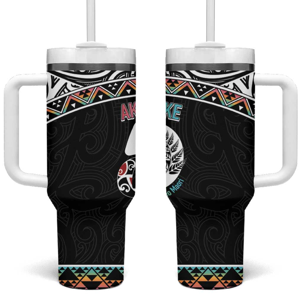 50 Years Kia Kaha Te Reo Maori Tumbler With Handle Ake Ake Ake! - Polynesian Pride