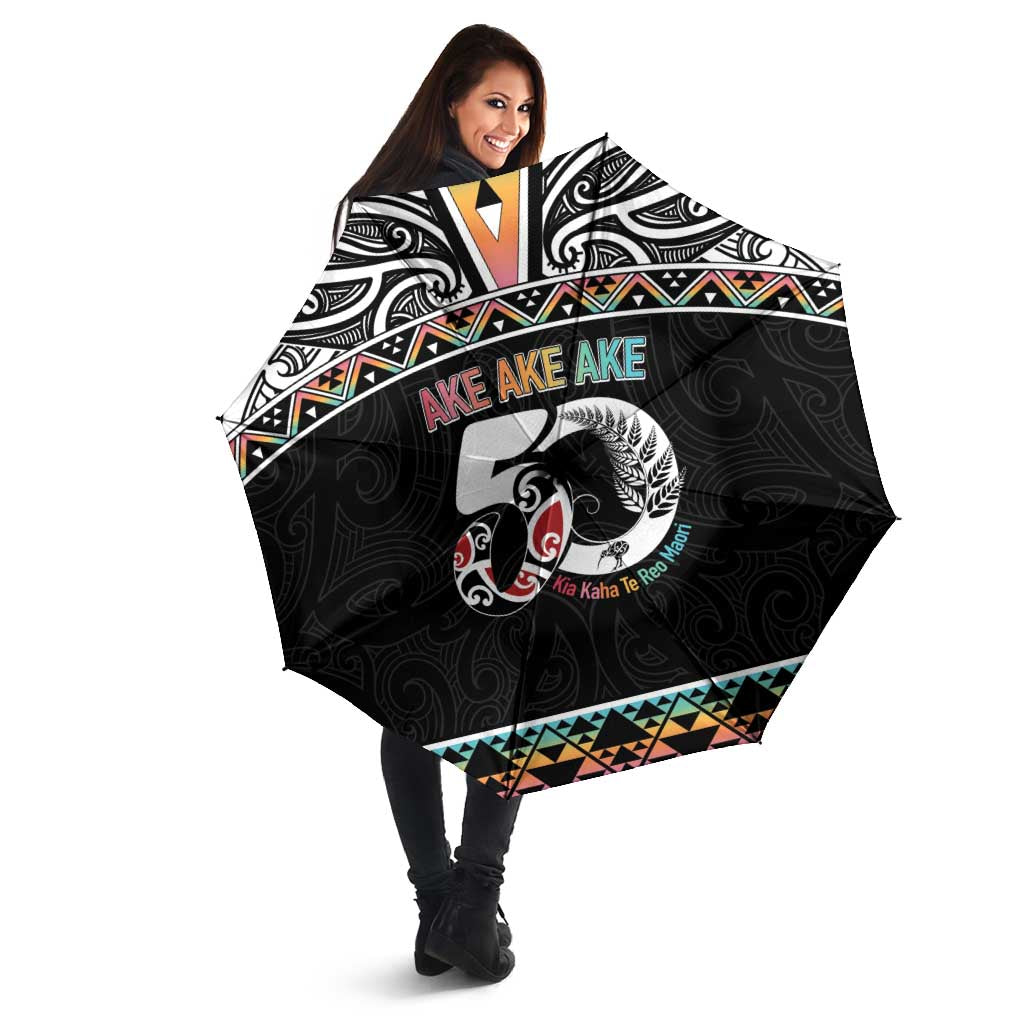 50 Years Kia Kaha Te Reo Maori Umbrella Ake Ake Ake! - Polynesian Pride