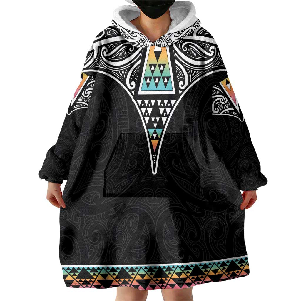 50 Years Kia Kaha Te Reo Maori Wearable Blanket Hoodie Ake Ake Ake! - Polynesian Pride