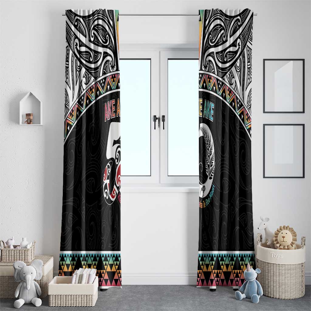 50 Years Kia Kaha Te Reo Maori Window Curtain Ake Ake Ake! LT7 - Polynesian Pride