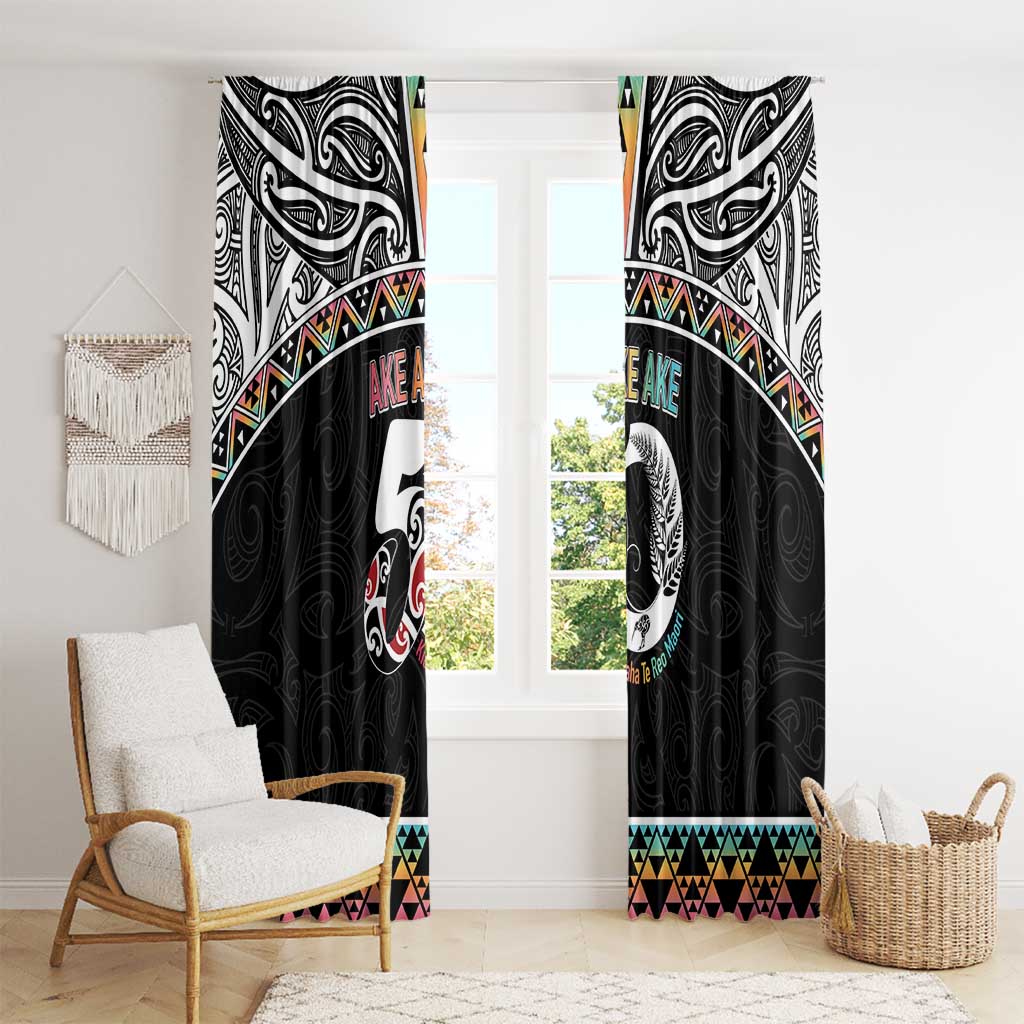 50 Years Kia Kaha Te Reo Maori Window Curtain Ake Ake Ake! LT7 - Polynesian Pride