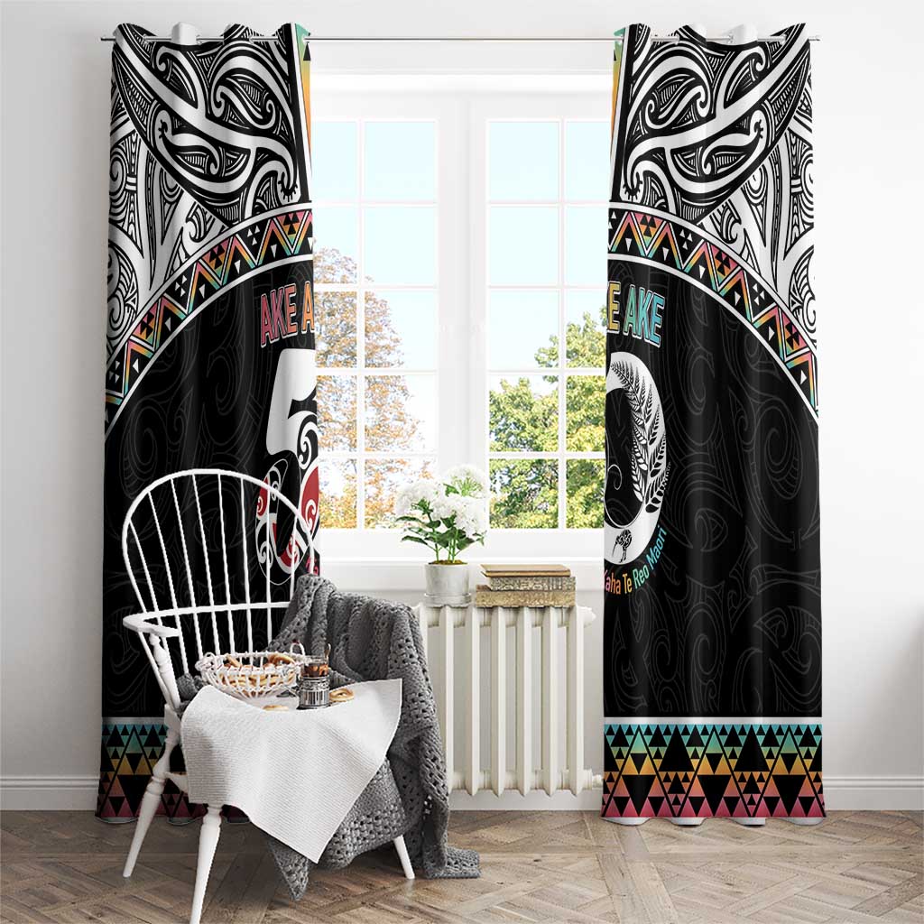50 Years Kia Kaha Te Reo Maori Window Curtain Ake Ake Ake! LT7 - Polynesian Pride