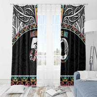 50 Years Kia Kaha Te Reo Maori Window Curtain Ake Ake Ake! LT7 - Polynesian Pride