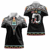 50 Years Kia Kaha Te Reo Maori Women Polo Shirt Ake Ake Ake! - Polynesian Pride