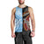 Personalised Fiji and Australia Men Tank Top Masi Patterns Mix Aboriginal Art LT7 - Polynesian Pride