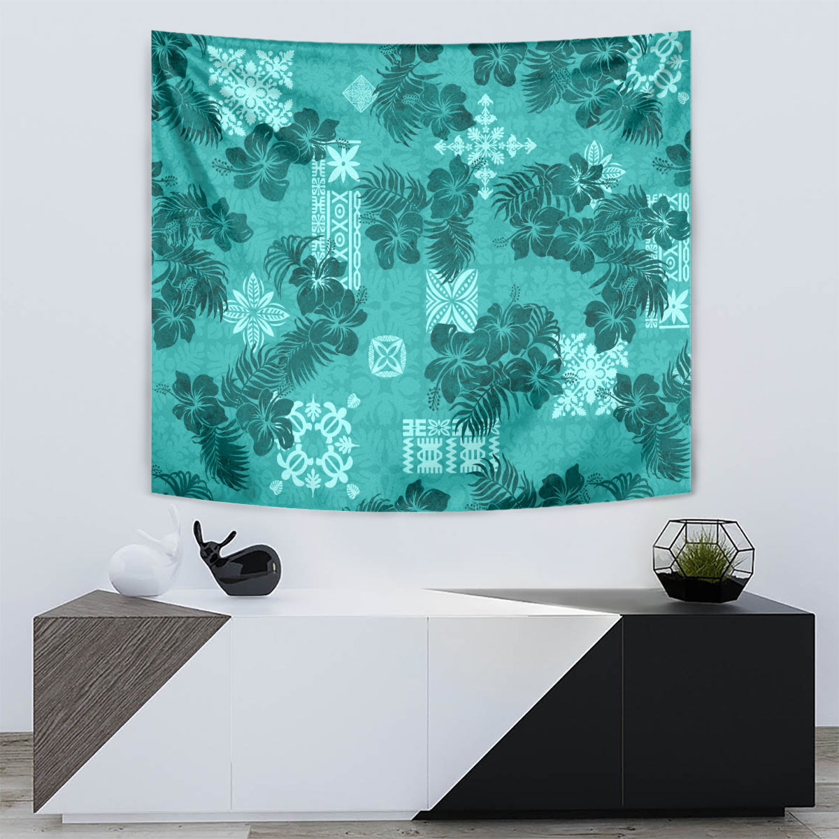 vintage-hawaii-tapestry-hibiscus-mix-hawaiian-quilt-patches-teal
