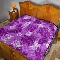 Hawaii Tapa Quilt Hibiscus Mix Hawaiian Quilt Patches - Violet LT7 - Polynesian Pride