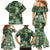 Hawaii Tapa Family Matching Mermaid Dress and Hawaiian Shirt Hibiscus Mix Hawaiian Quilt Patches - Sage Green LT7 - Polynesian Pride