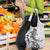 Polynesian Plumeria Lei Grocery Bag with Hammerhead Shark