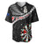 Personalised New Zealand Darts Baseball Jersey Maori Manaia LT7 Black - Polynesian Pride