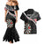 Personalised New Zealand Darts Couples Matching Mermaid Dress and Hawaiian Shirt Maori Manaia LT7 - Polynesian Pride