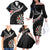 Personalised New Zealand Darts Family Matching Off Shoulder Long Sleeve Dress and Hawaiian Shirt Maori Manaia LT7 - Polynesian Pride