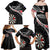 Personalised New Zealand Darts Family Matching Off Shoulder Maxi Dress and Hawaiian Shirt Maori Manaia LT7 - Polynesian Pride