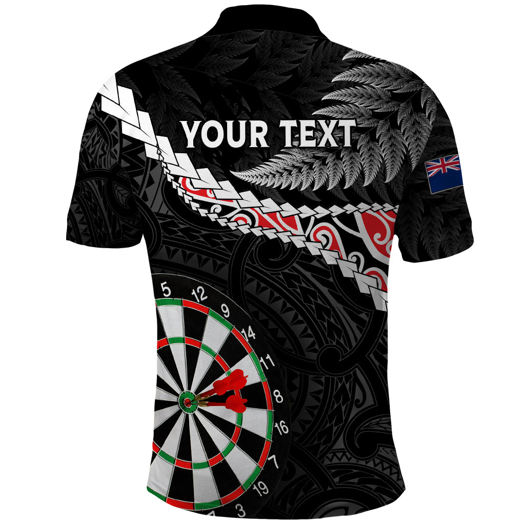 Personalised New Zealand Darts Polo Shirt Maori Manaia LT7 - Polynesian Pride