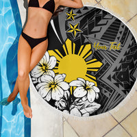 Philippines Sampaguita Personalised Beach Blanket Women's Day LT7 - Polynesian Pride