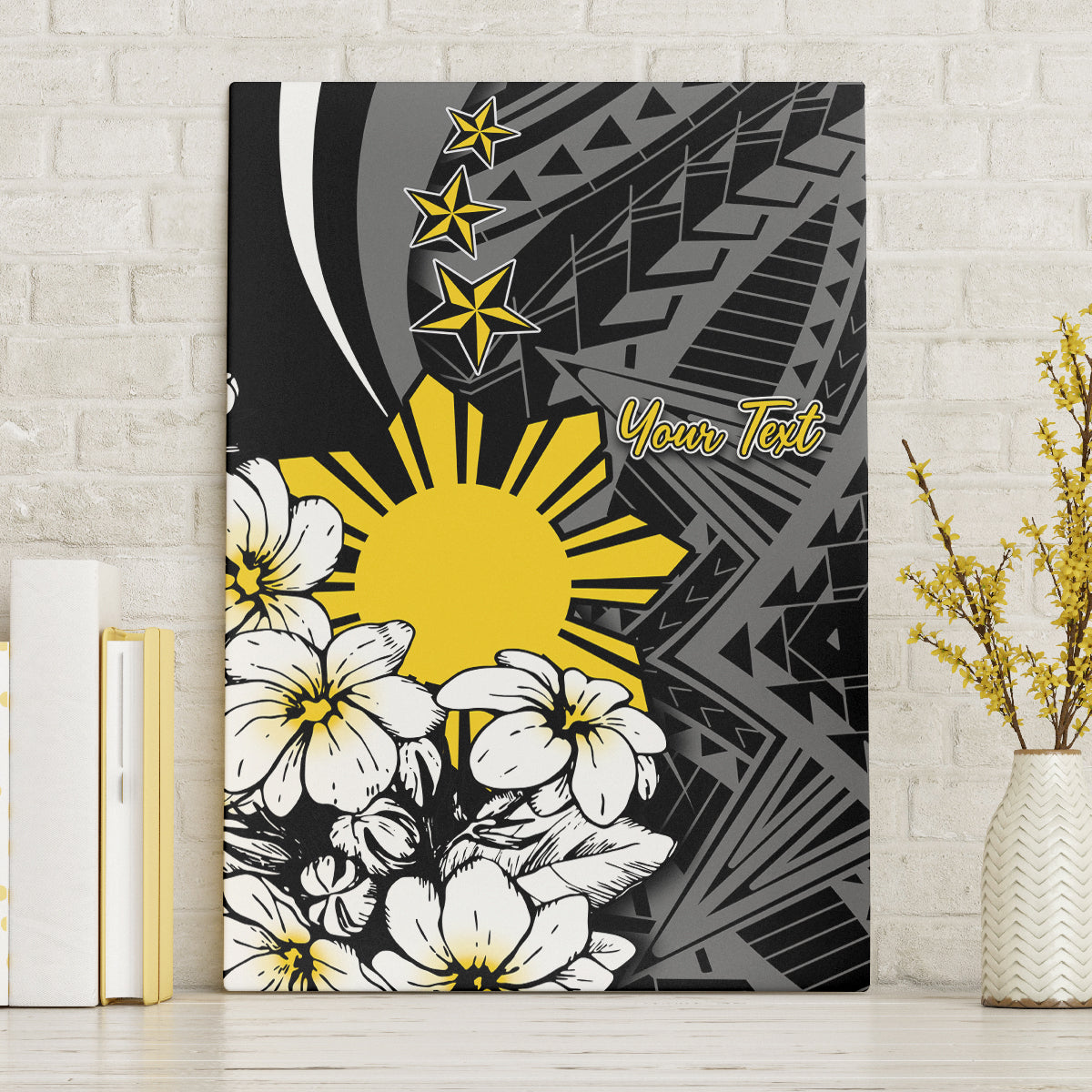 Philippines Sampaguita Personalised Canvas Wall Art Women's Day