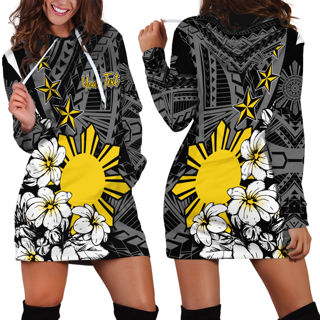 Philippines Sampaguita Personalised Hoodie Dress Women's Day LT7 - Polynesian Pride