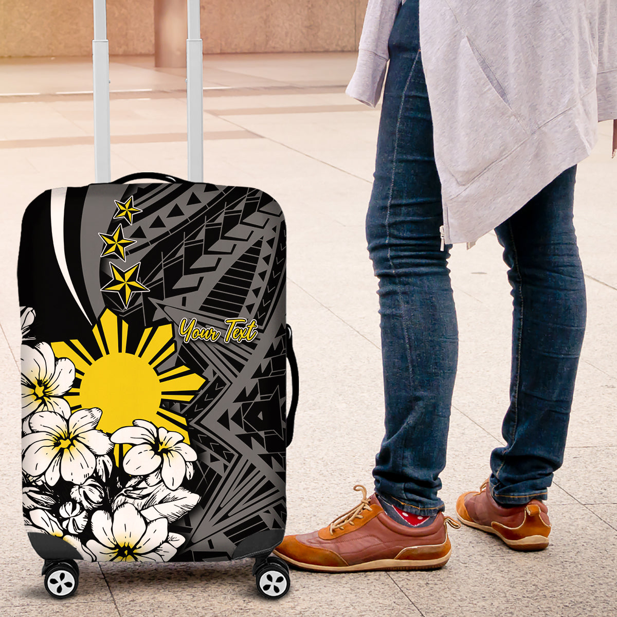 Philippines Sampaguita Personalised Luggage Cover Women's Day