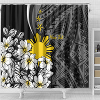 Philippines Sampaguita Personalised Shower Curtain Women's Day LT7 - Polynesian Pride
