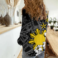 Philippines Sampaguita Personalised Women Casual Shirt Women's Day LT7 - Polynesian Pride