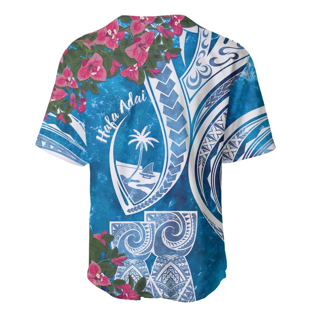 Hafa Adai Guam Baseball Jersey Crystal Waves
