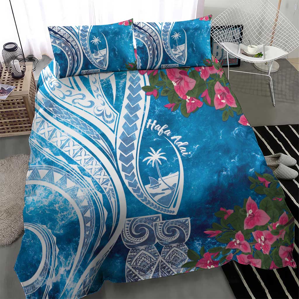 Hafa Adai Guam Bedding Set Crystal Waves