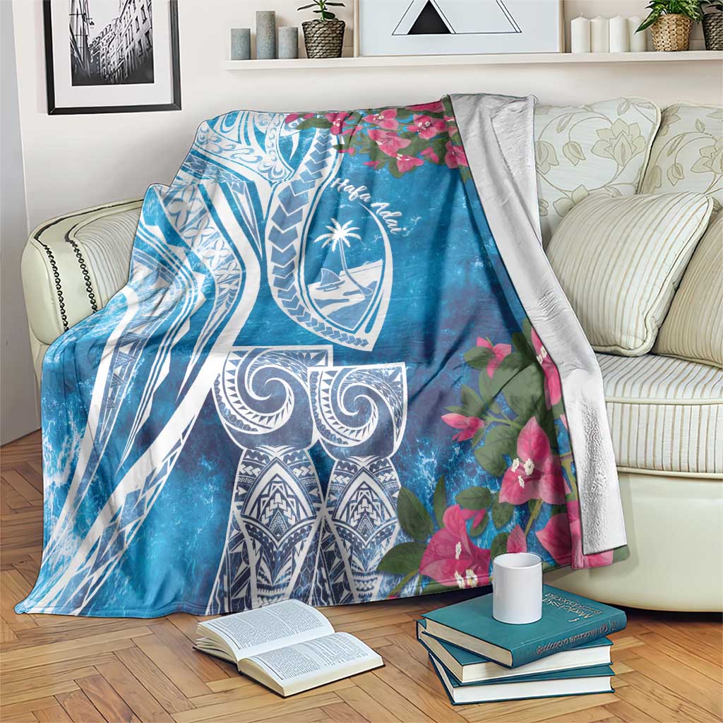Hafa Adai Guam Blanket Crystal Waves