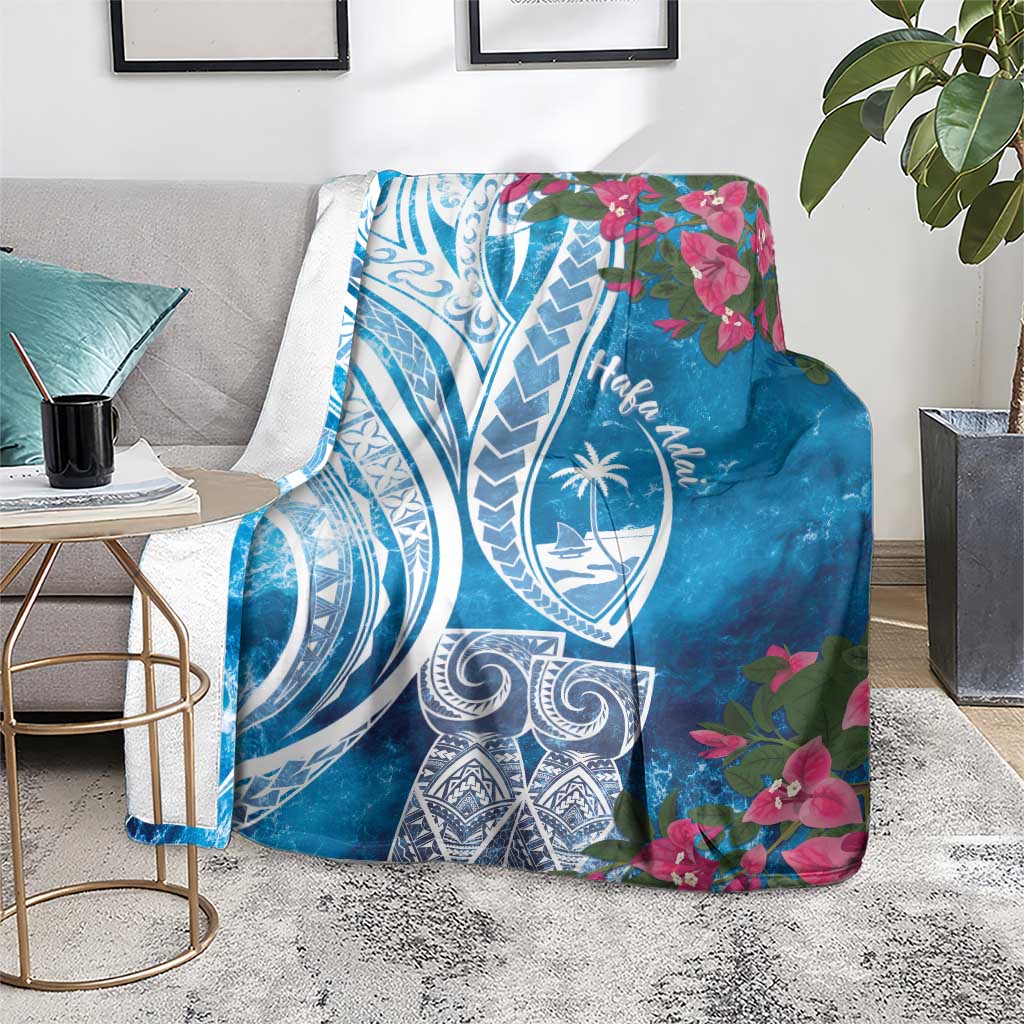 Hafa Adai Guam Blanket Crystal Waves