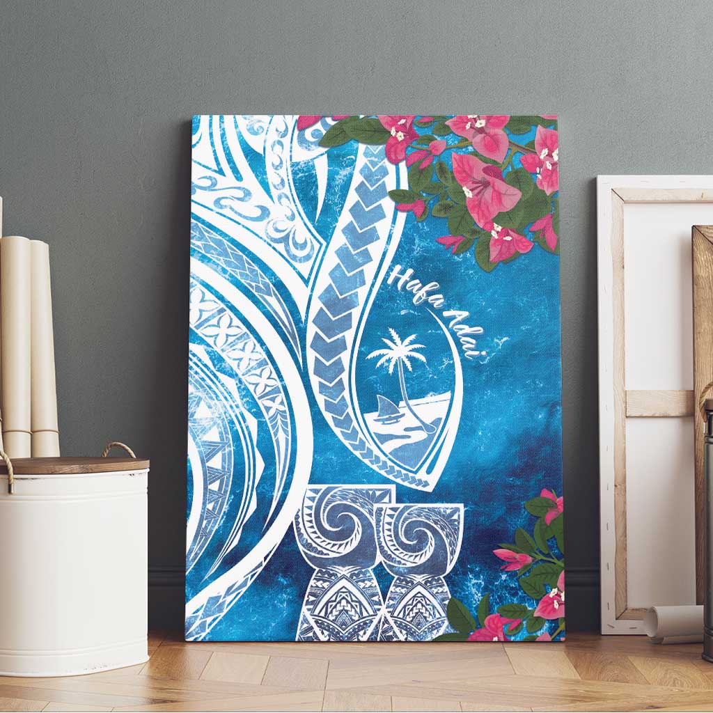 Hafa Adai Guam Canvas Wall Art Crystal Waves