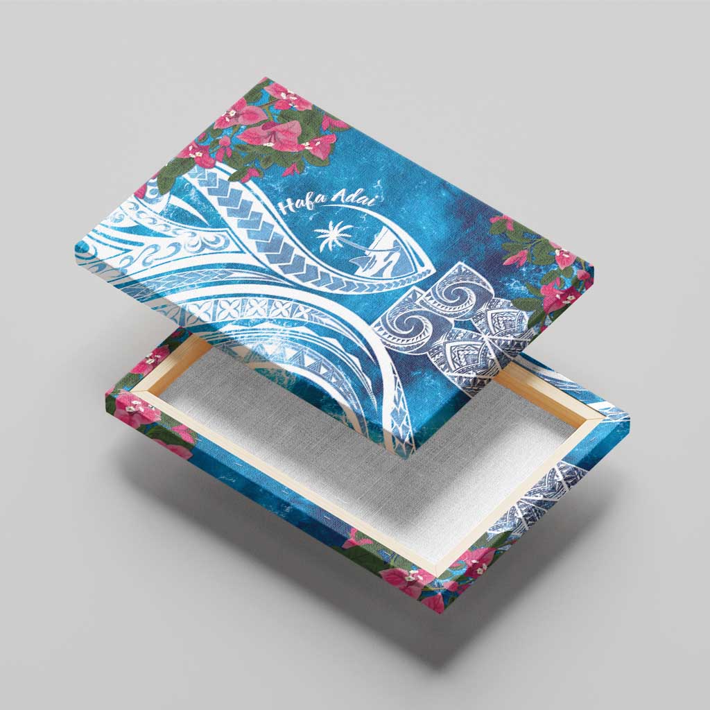 Hafa Adai Guam Canvas Wall Art Crystal Waves