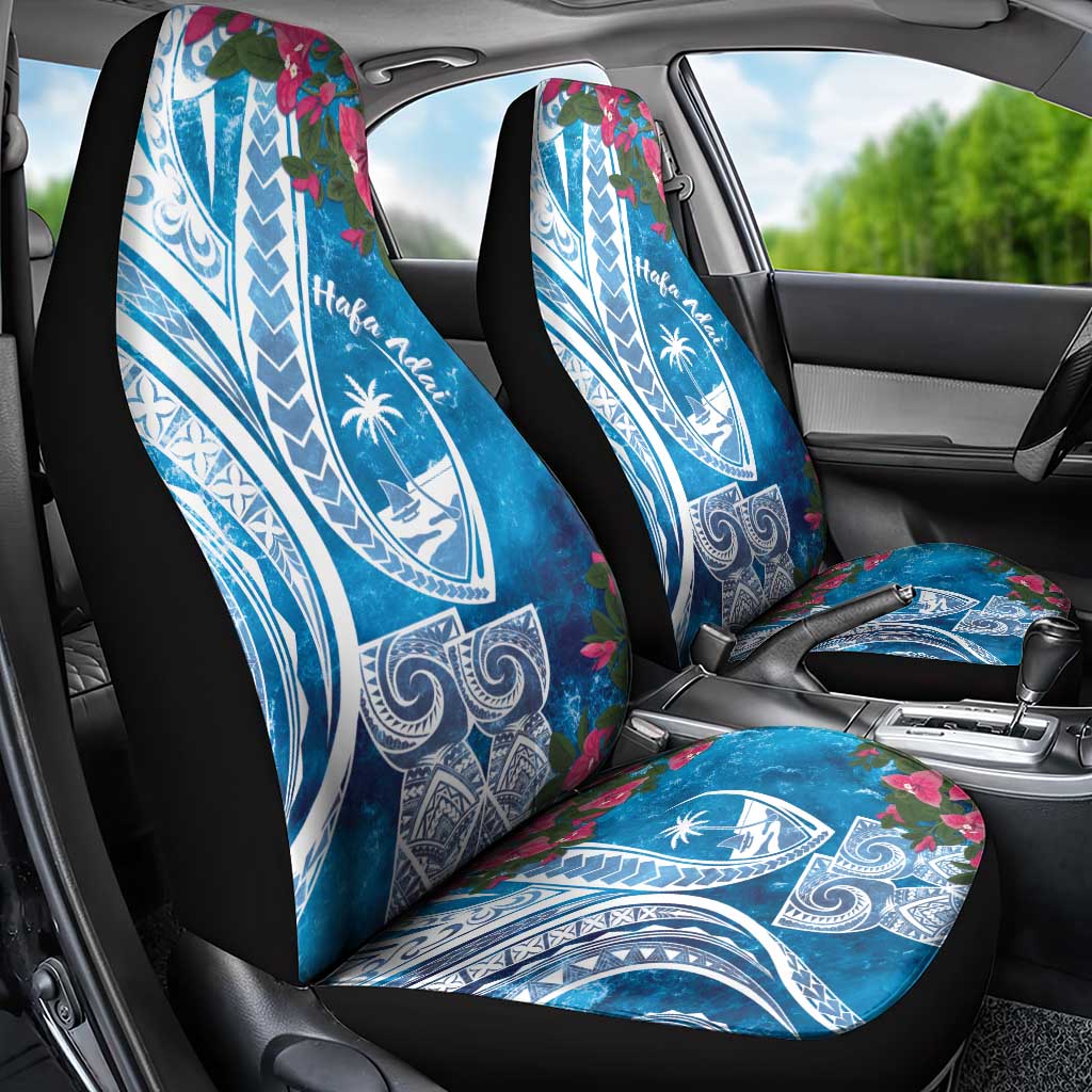 Hafa Adai Guam Car Seat Cover Crystal Waves