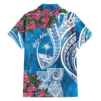 Hafa Adai Guam Family Matching Summer Maxi Dress and Hawaiian Shirt Crystal Waves