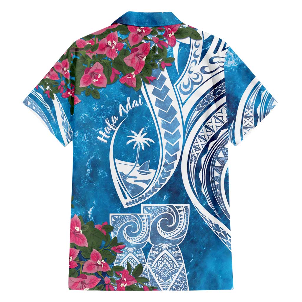 Hafa Adai Guam Hawaiian Shirt Crystal Waves