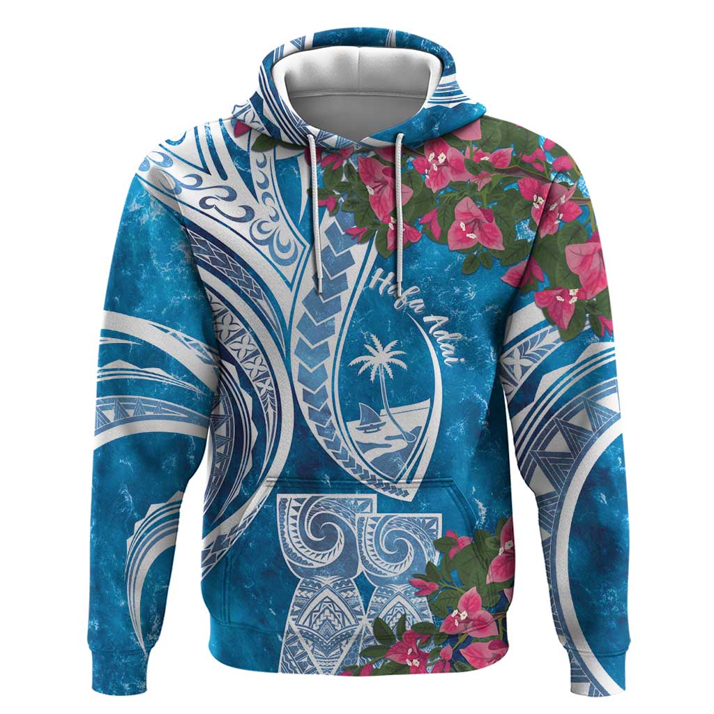 Hafa Adai Guam Hoodie Crystal Waves