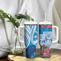 Hafa Adai Guam Tumbler With Handle Crystal Waves