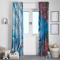 Hafa Adai Guam Window Curtain Crystal Waves