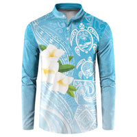 Personalized Guam Chamorro Button Sweatshirt Turtles and Guasali Flowers