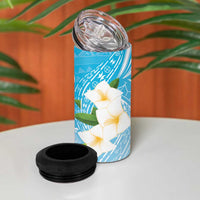 Personalized Guam Chamorro 4 in 1 Can Cooler Tumbler Turtles and Guasali Flowers LT7 - Polynesian Pride