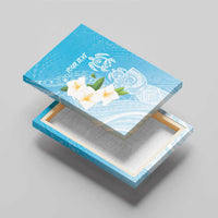 Personalized Guam Chamorro Canvas Wall Art Turtles and Guasali Flowers