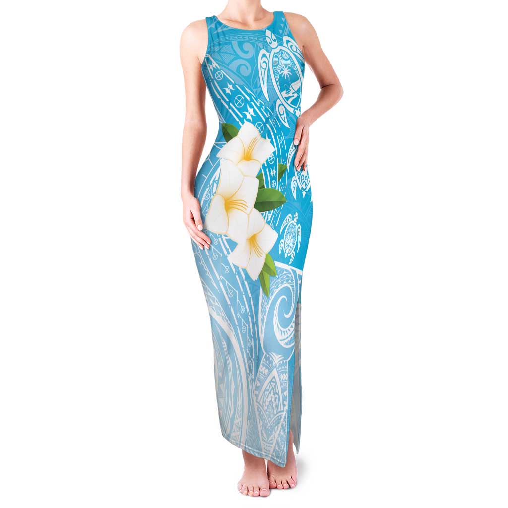 Personalized Guam Chamorro Family Matching Tank Maxi Dress and Hawaiian Shirt Turtles and Guasali Flowers