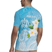 Personalized Guam Chamorro Rugby Jersey Turtles and Guasali Flowers