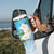 Personalized Guam Chamorro Tumbler With Handle Turtles and Guasali Flowers