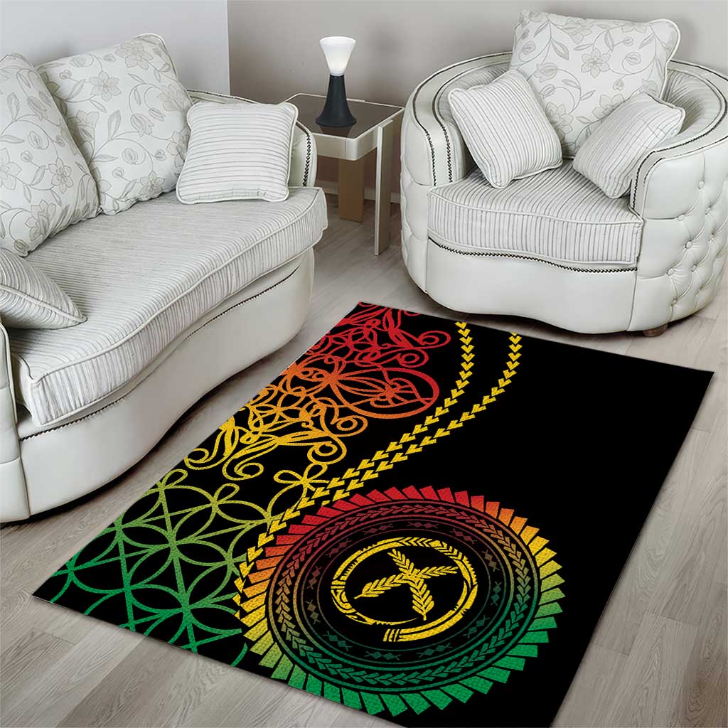 Proudly Ni-Van Sandroing Inspired Classic Style Area Rug LT7 - Polynesian Pride