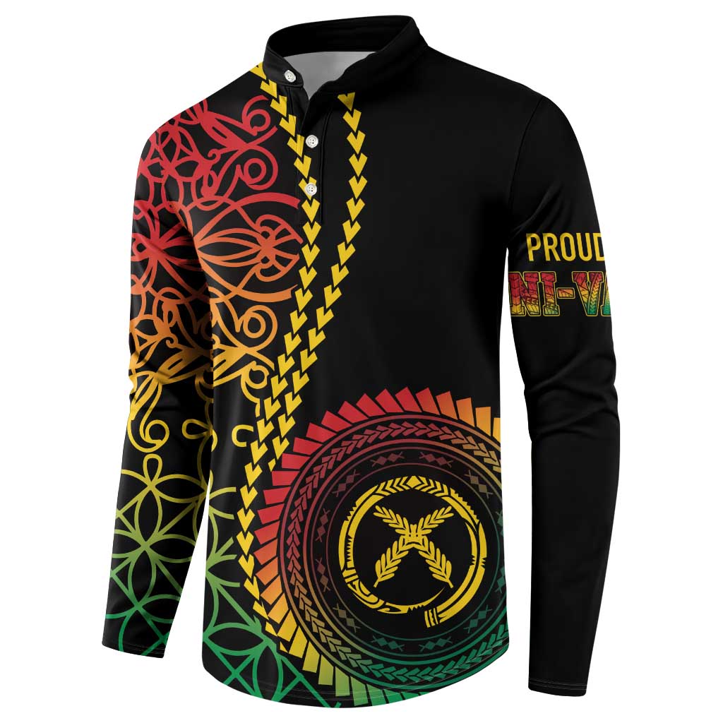 Proudly Ni-Van Sandroing Inspired Classic Style Button Sweatshirt LT7 - Polynesian Pride